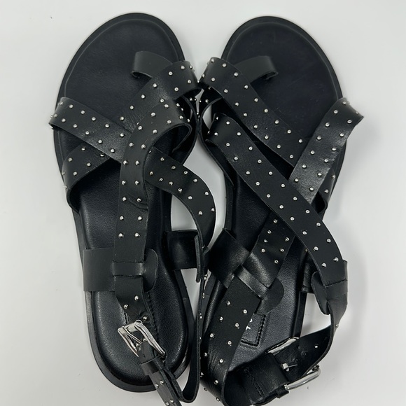 Topshop Paige Strappy Studded Leather Sandals - Picture 8 of 13